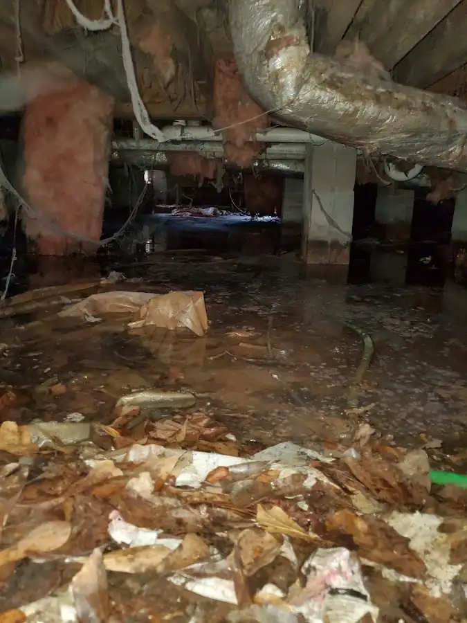 Crawl space flood assessment for Commercial Water Damage Restoration in Green Cove Springs
